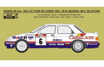Decal – Ford Sierra Cosworth 4x4 - 1992 Tour de Corse rallye - #2 Biasion / #6 Delecour 1/24